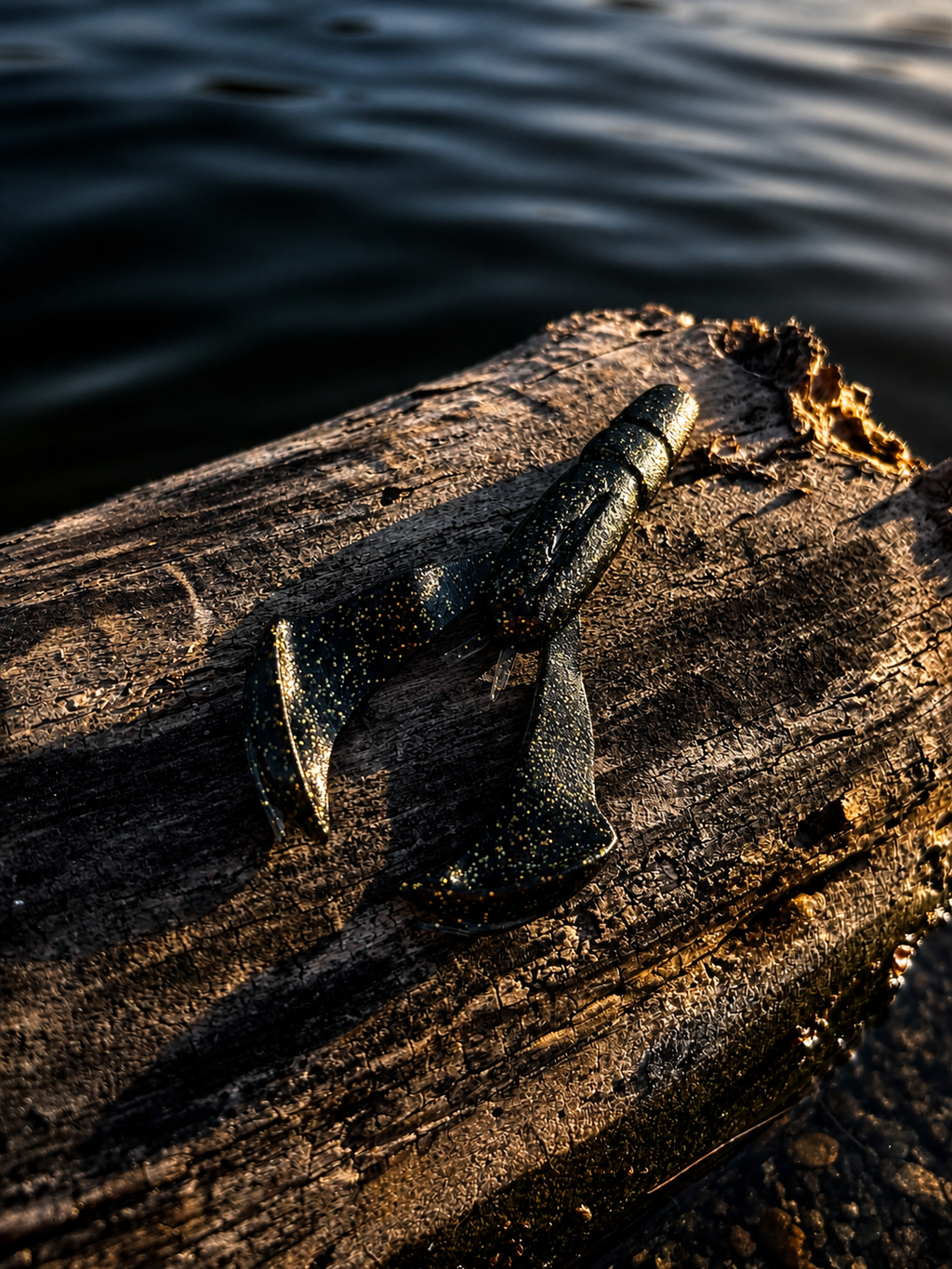 4in Kingpin Craw - Black & Gold