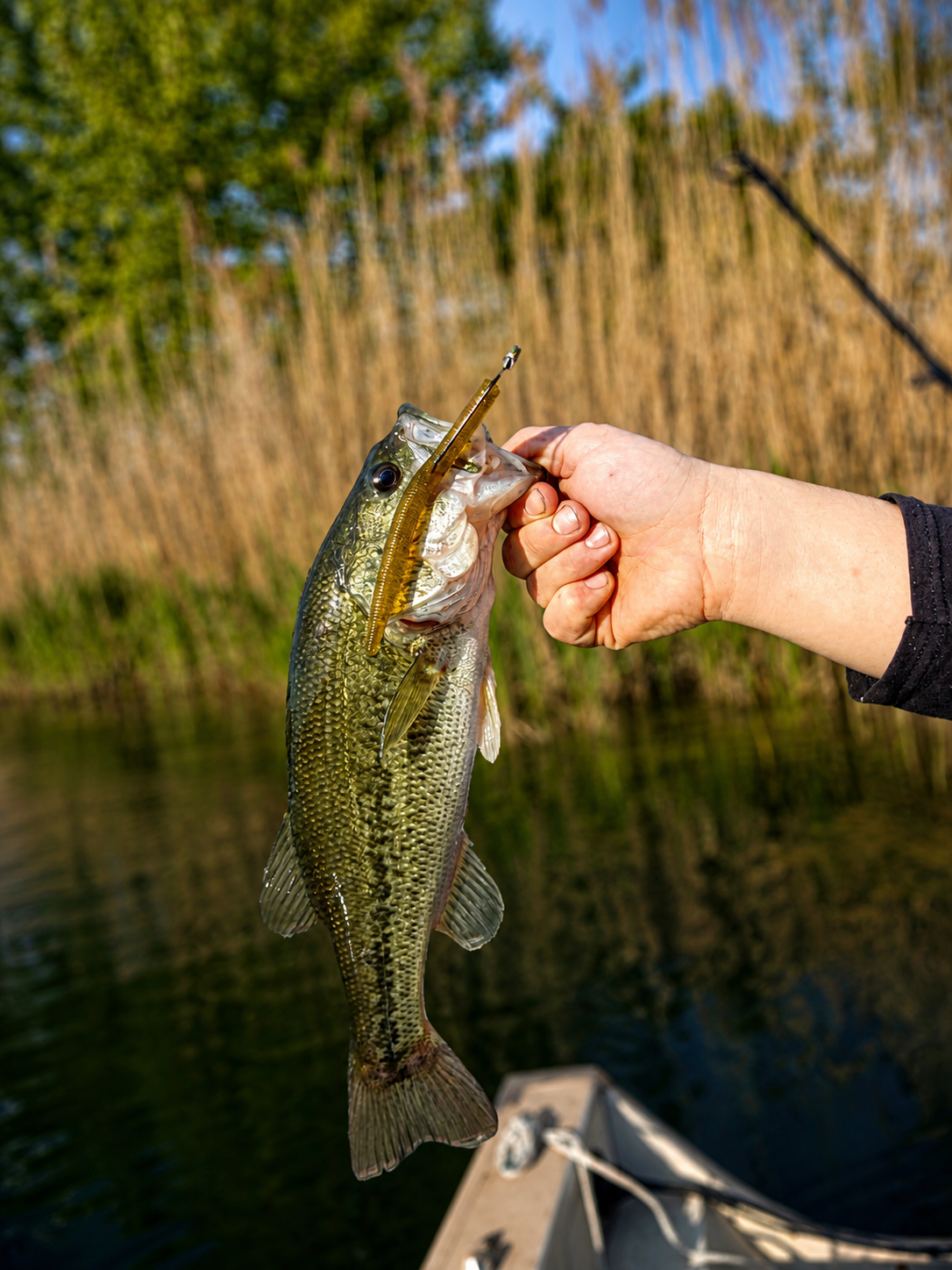 5in Worm- Backwater Bug          (Green Pumpkin)